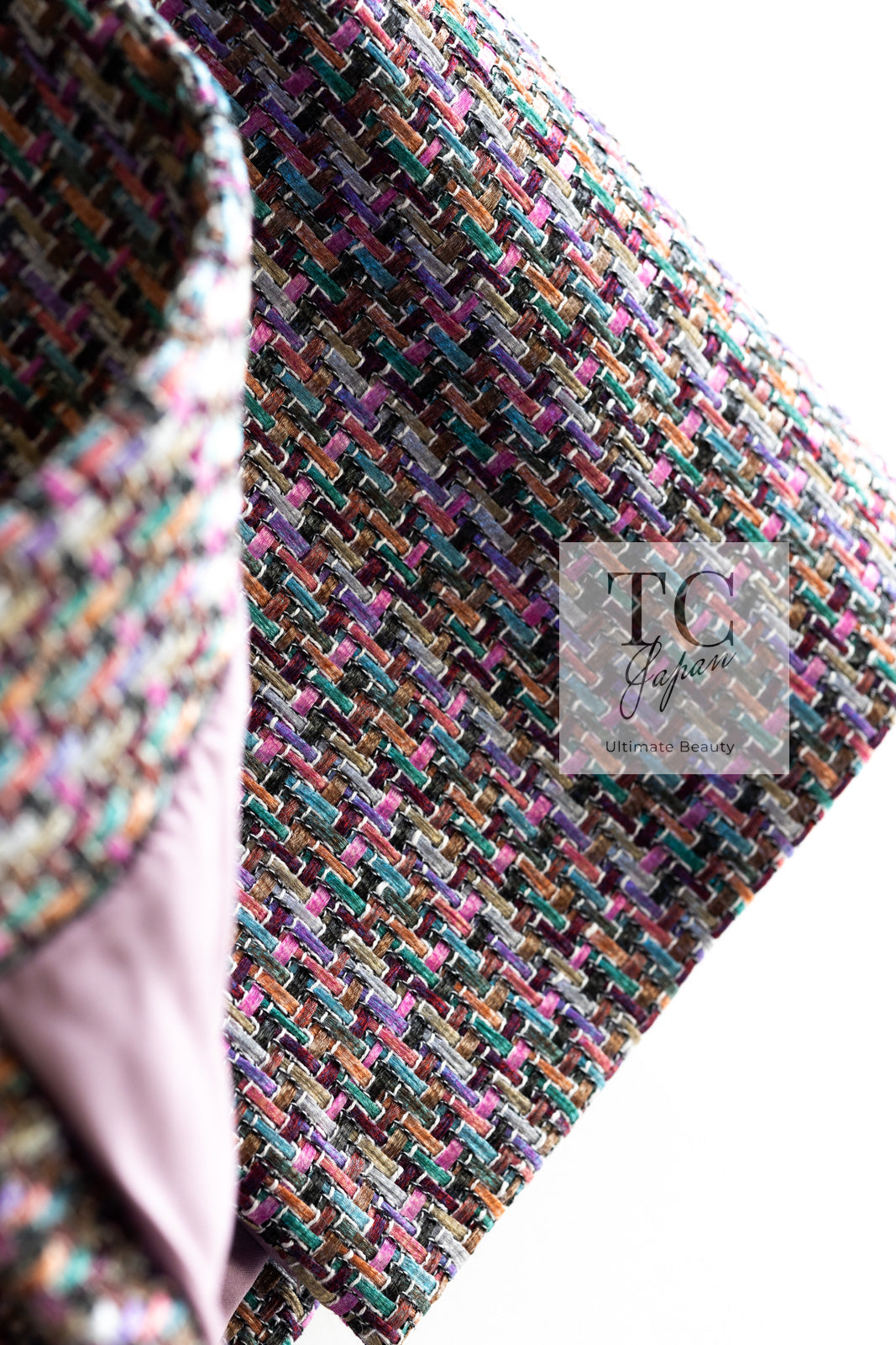 CHANEL 15S Amethyst Purple Multicolor Jacket 40 シャネル アメジスト パープル ピンク マルチカラー ジャケット 即発