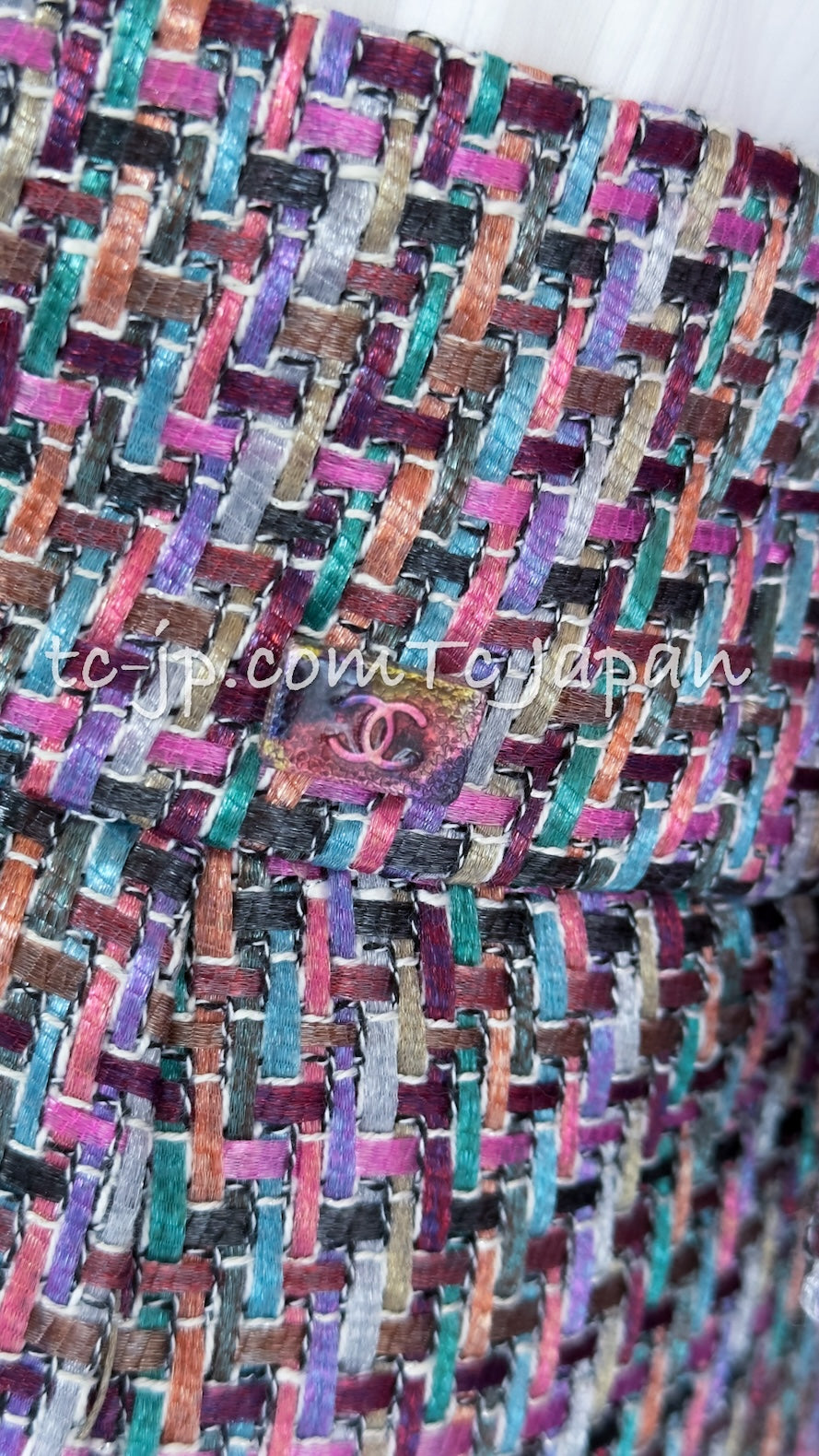 CHANEL 15S Amethyst Purple Multicolor Jacket 40 シャネル アメジスト パープル ピンク マルチカラー ジャケット 即発