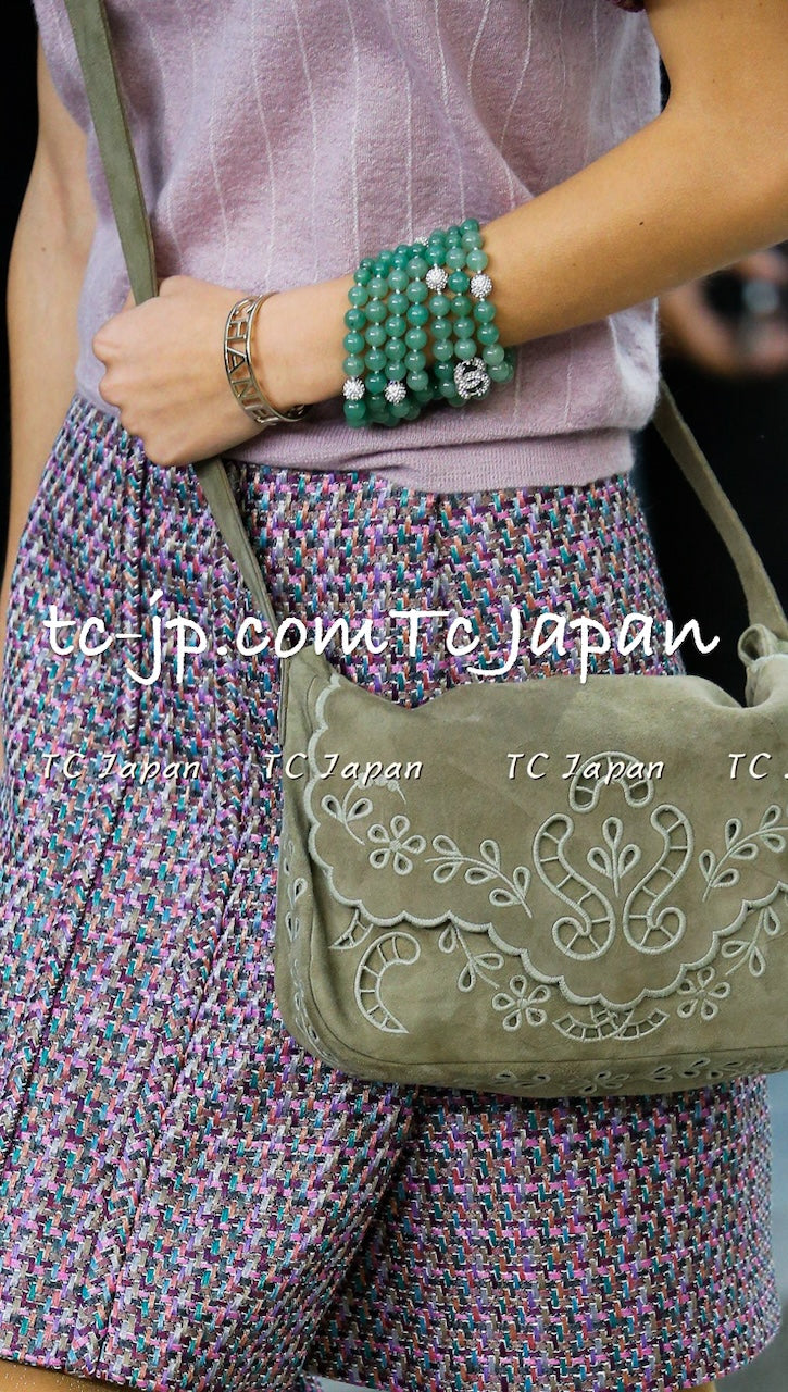 CHANEL 15S Amethyst Purple Multicolor Jacket 40 シャネル アメジスト パープル ピンク マルチカラー ジャケット 即発