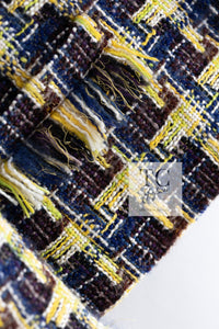 CHANEL 04A Yellow Wool Cotton Tweed Jacket 36 シャネル イエロー ウール コットン ツイード ジャケット 即発