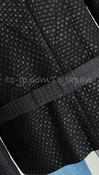 CHANEL 16C Black Cotton Double Jacket Coat 40 42 シャネル ブラック コットン ダブル ジャケット コート 即発