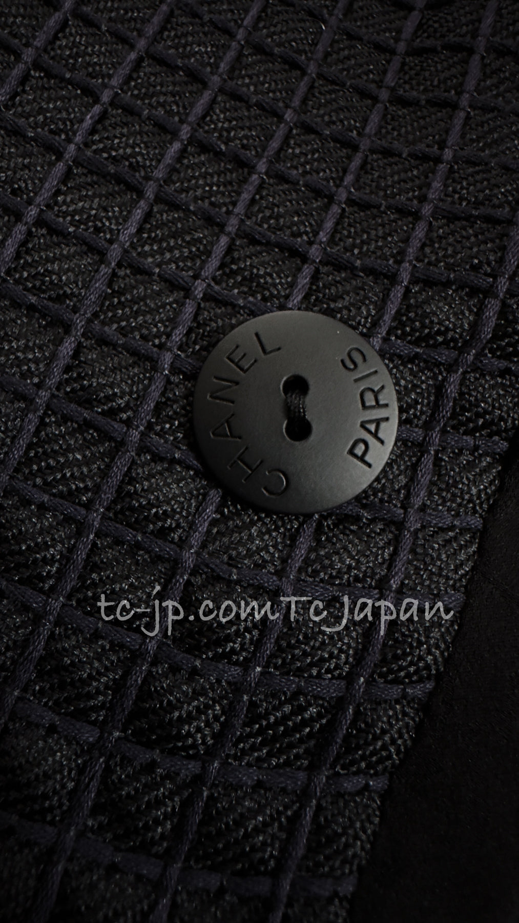CHANEL 16C Black Cotton Double Jacket Coat 40 42 シャネル ブラック コットン ダブル ジャケット コート 即発