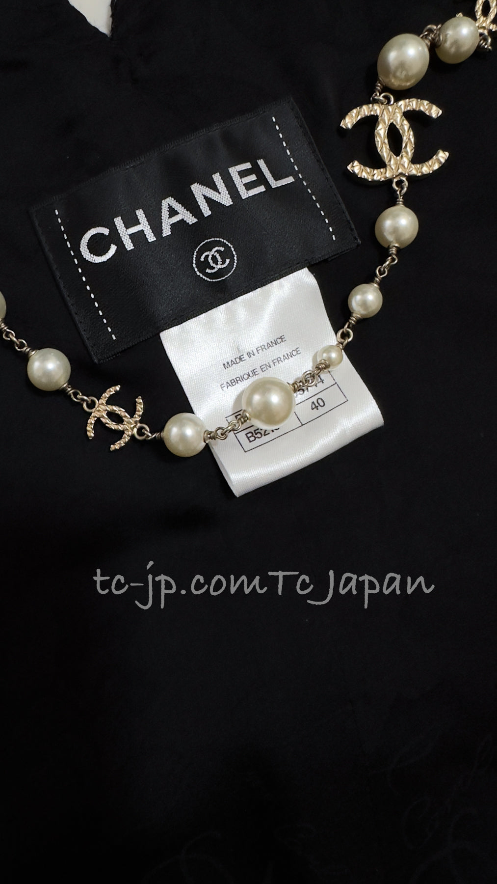 CHANEL 16C Black Cotton Double Jacket Coat 40 42 シャネル ブラック コットン ダブル ジャケット コート 即発