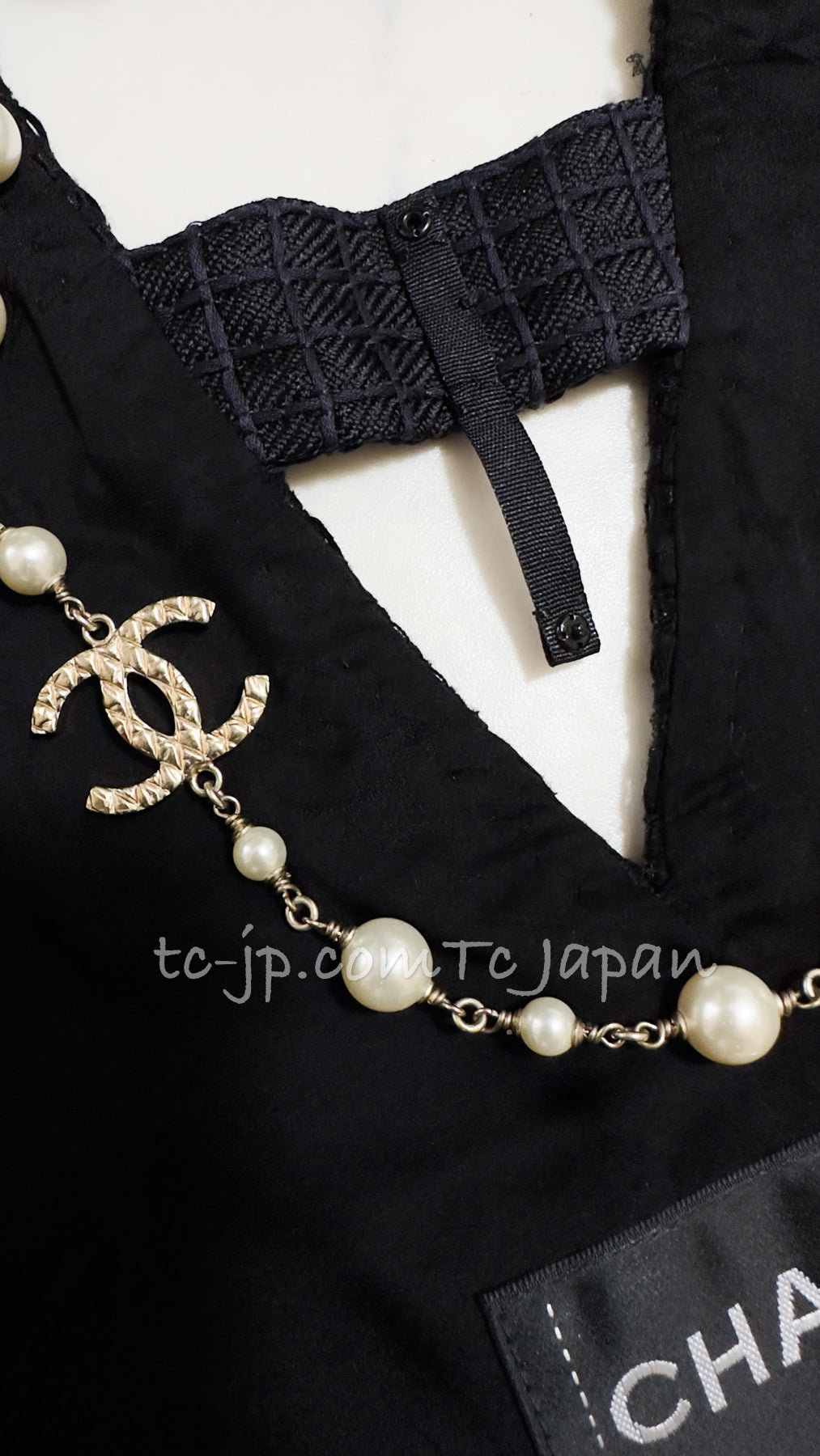 CHANEL 16C Black Cotton Double Jacket Coat 40 42 シャネル ブラック コットン ダブル ジャケット コート 即発