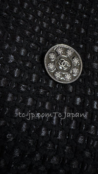 CHANEL 16C Black Cotton Double Jacket Coat 40 42 シャネル ブラック コットン ダブル ジャケット コート 即発
