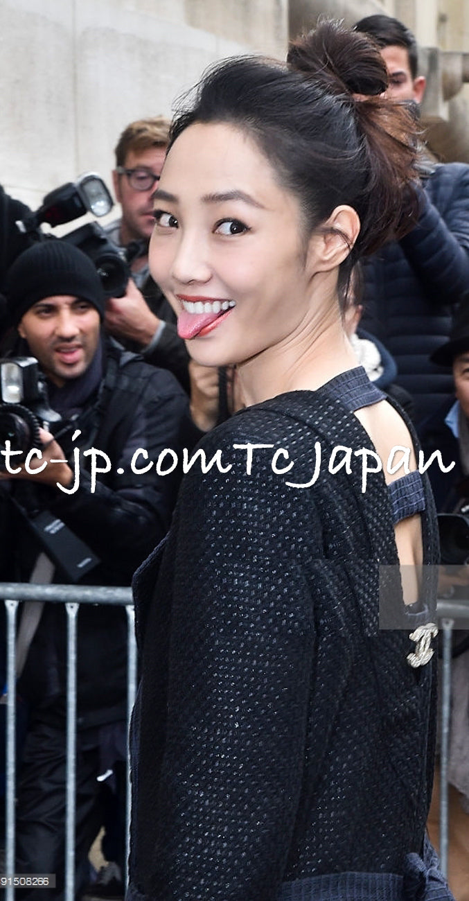 CHANEL 16C Black Cotton Double Jacket Coat 40 42 シャネル ブラック コットン ダブル ジャケット コート 即発