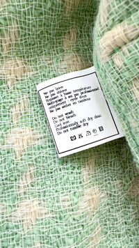 CHANEL 96S Vintage Green Ivory Wool Vest Jacket 38 40 シャネル ヴィンテージ グリーン アイボリー スーパーモデル ウール ベスト ジャケット 即発