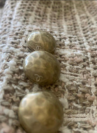 CHANEL 15S Beige Ecru Ivory Cotton Tweed Jacket Skirt Suit 34 36 38 シャネル ベージュ アイボリー コットン ツイード ジャケット スカート スーツ 即発