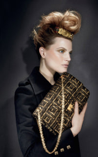 CHANEL 11PF Black Wool Gripoix Buttons Double Jacket Coat 36 シャネル ブラック ウール グリポア 宝石 ボタン ジャケット コート 即発