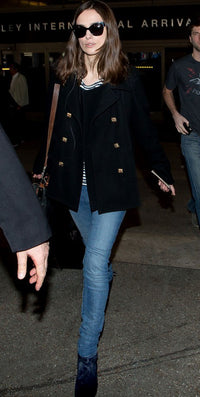 CHANEL 11PF Black Wool Gripoix Buttons Double Jacket Coat 36 シャネル ブラック ウール グリポア 宝石 ボタン ジャケット コート 即発