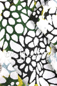 CHANEL 15S White Floral Pattern Short Sleeve Zipper Jacket 38 シャネル ホワイト フローラル 花柄 カメリア ジッパー ジャケット 即発
