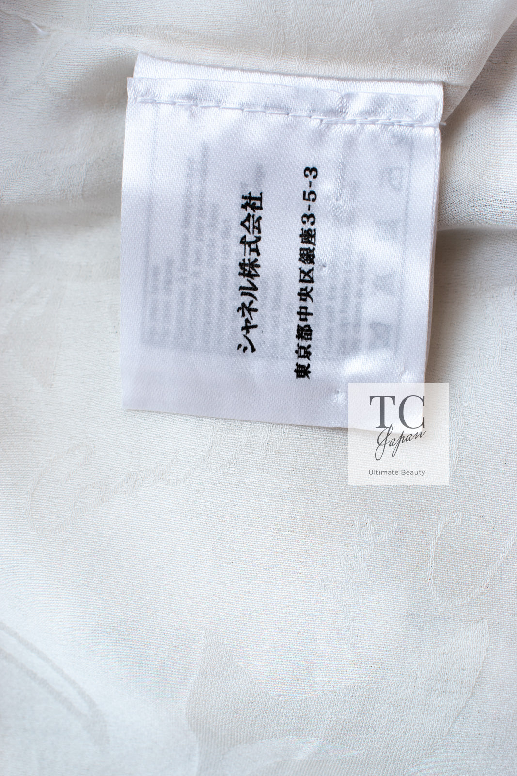 CHANEL 15S White Floral Pattern Short Sleeve Zipper Jacket 38 シャネル ホワイト フローラル 花柄 カメリア ジッパー ジャケット 即発