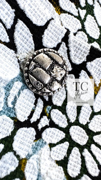 CHANEL 15S White Floral Pattern Short Sleeve Zipper Jacket 38 シャネル ホワイト フローラル 花柄 カメリア ジッパー ジャケット 即発