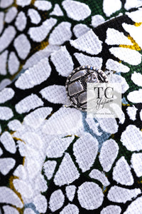 CHANEL 15S White Floral Pattern Short Sleeve Zipper Jacket 38 シャネル ホワイト フローラル 花柄 カメリア ジッパー ジャケット 即発