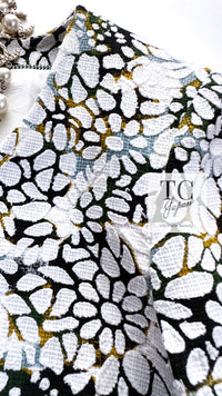 CHANEL 15S White Floral Pattern Short Sleeve Zipper Jacket 38 シャネル ホワイト フローラル 花柄 カメリア ジッパー ジャケット 即発