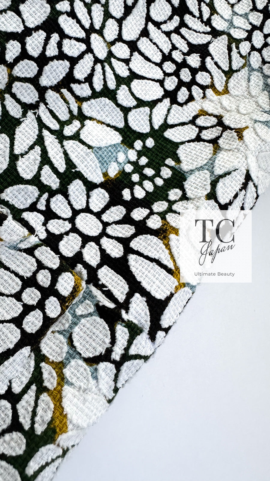 CHANEL 15S White Floral Pattern Short Sleeve Zipper Jacket 38 シャネル ホワイト フローラル 花柄 カメリア ジッパー ジャケット 即発