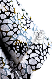 CHANEL 15S White Floral Pattern Short Sleeve Zipper Jacket 38 シャネル ホワイト フローラル 花柄 カメリア ジッパー ジャケット 即発