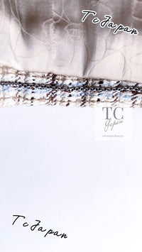 CHANEL 04S Beige Brown Ivory Silk Wool Tweed Jacket 38 シャネル ベージュ ブラウン アイボリー シルク ウール ツイード ジャケット 即発