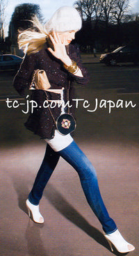 CHANEL 07PF Plum Burgundy Sequin Tweed Jacket Coat Skirt Suit 38 40 シャネル プラム バーガンディー スパンコール ツイード ジャケット コート スカート スーツ 即発
