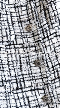 CHANEL 06C White Black Cotton Jacket Coat Lindsay Lohan 38 シャネル ホワイト ブラック コットン ジャケット コート 即発