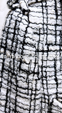CHANEL 06C White Black Cotton Jacket Coat Lindsay Lohan 38 シャネル ホワイト ブラック コットン ジャケット コート 即発