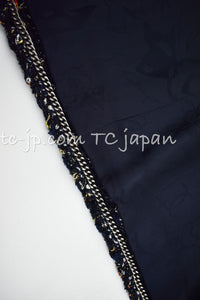 CHANEL 15A Black Multicolor Cotton Zipper Fantasy Tweed Jacket 40 シャネル ブラック マルチカラー コットン ジッパー ファンタジー ツイード ジャケット 即発