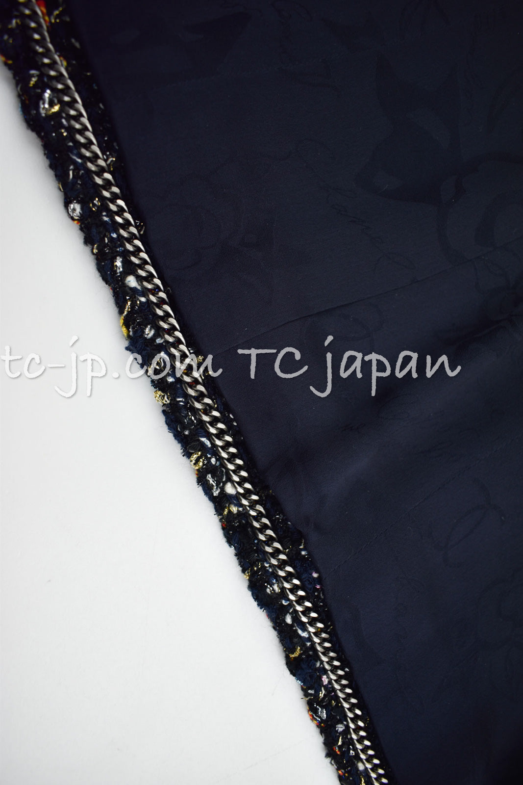 CHANEL 15A Black Multicolor Cotton Zipper Fantasy Tweed Jacket 40 シャネル ブラック マルチカラー コットン ジッパー ファンタジー ツイード ジャケット 即発