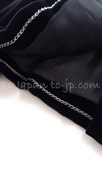 CHANEL 08PF Black Velvet Ribbon Jacket Metiers d'Art 34 シャネル ブラック ベルベット 職人技の結集 リボン細工 メティエダール ジャケット 即発