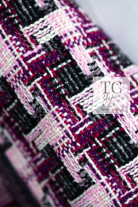 CHANEL 04A Purple Multicolor Mix Tweed Jacket 36 38 シャネル パープル マルチカラー ミックス ポップ ツイード ジャケット 即発