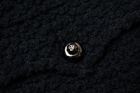 CHANEL 11S Black Chain Trimming Zipper Cotton Jacket 38 シャネル ブラック チェーントリム ジッパー コットン ジャケット 即発