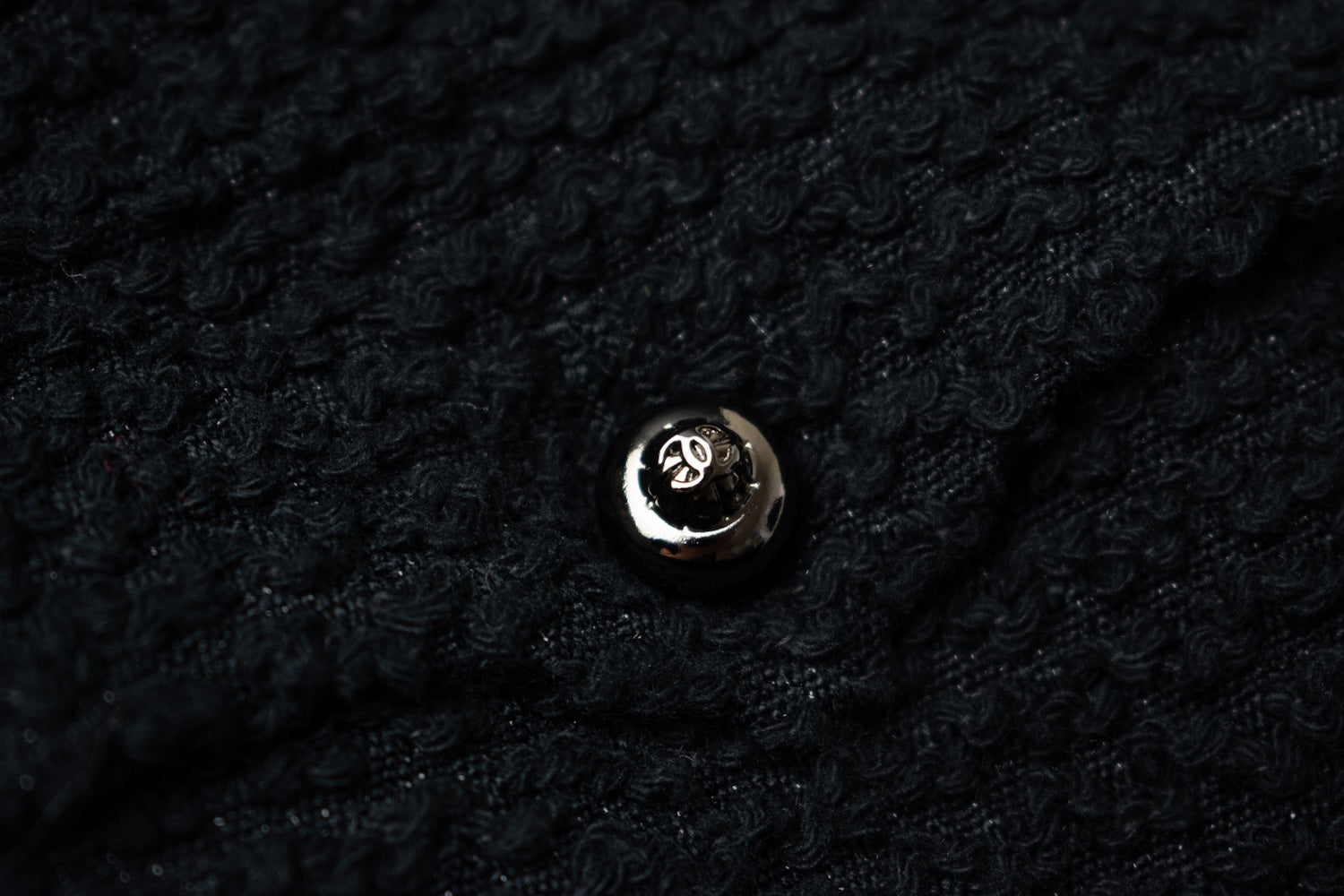 CHANEL 11S Black Chain Trimming Zipper Cotton Jacket 38 シャネル ブラック チェーントリム ジッパー コットン ジャケット 即発