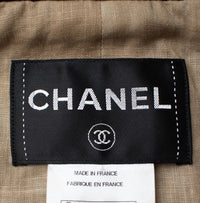CHANEL 11S Black Chain Trimming Zipper Cotton Jacket 38 シャネル ブラック チェーントリム ジッパー コットン ジャケット 即発