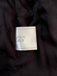 CHANEL 12A Black Purple Gripox Buttons Cotton Tweed Jacket 34 シャネル ブラック パープル グリポワ宝石 ボタン コットン ツイード ジャケット 即発