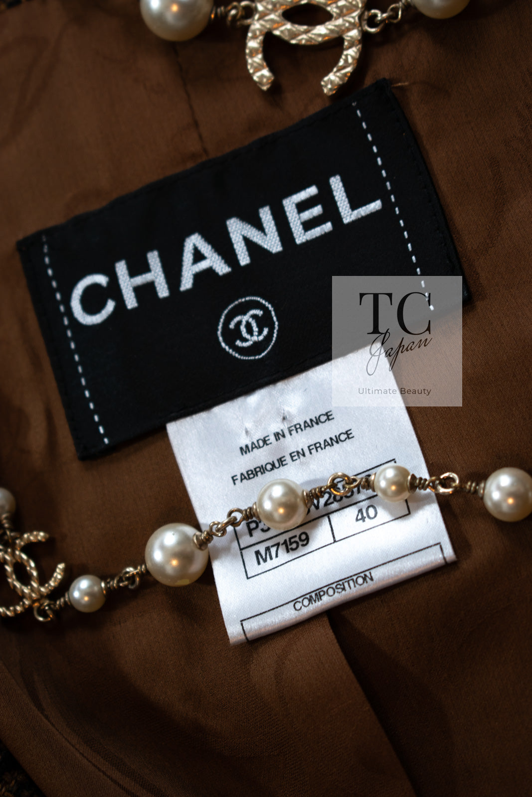 CHANEL 10A Brown Fringe Trimmed Jacket 34 38 シャネル ブラウン フリンジ トリム ジャケット 即発
