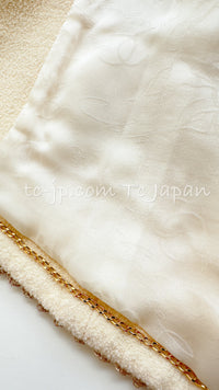 CHANEL 10C Ivory Cream Gold Line Trim Jacket 36 42 シャネル アイボリー クリーム ゴールド ライン トリム ジャケット 即発