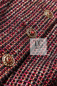 CHANEL 12PF Burgundy Wine Red Griopix Jacket Skirt Suit 34 シャネル バーガンディー ワイン レッド グリポア宝石ボタン ジャケット スカート スーツ 即発