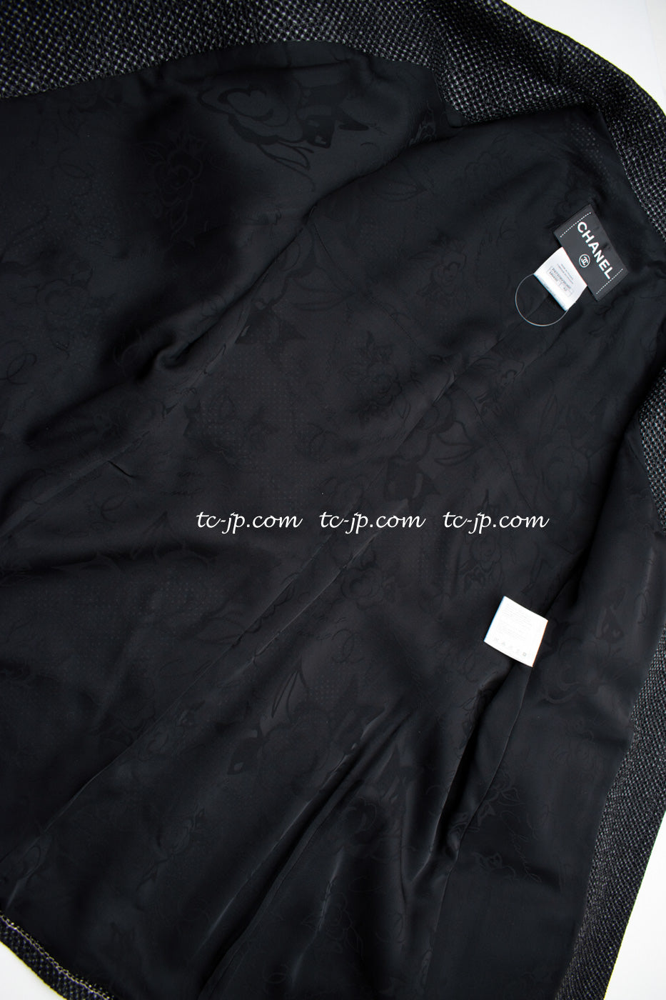 CHANEL 14C Black Metallic Tweed Jacket 42 シャネル メンズも ブラック メタリック ジャケット 即発
