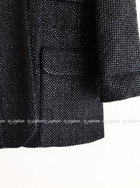 CHANEL 14C Black Metallic Tweed Jacket 42 シャネル メンズも ブラック メタリック ジャケット 即発