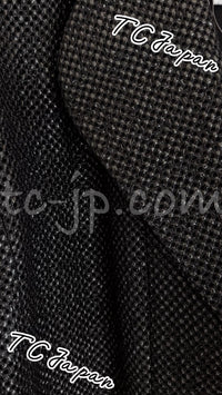 CHANEL 14C Black Metallic Tweed Jacket 42 シャネル メンズも ブラック メタリック ジャケット 即発