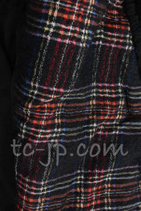 CHANEL 13PF Black Tartan Check Tweed Jacket 34 36 40 シャネル ブラック タータンチェック ツイード ジャケット 即発