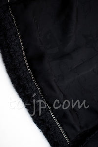CHANEL 13PF Black Tartan Check Tweed Jacket 34 36 40 シャネル ブラック タータンチェック ツイード ジャケット 即発