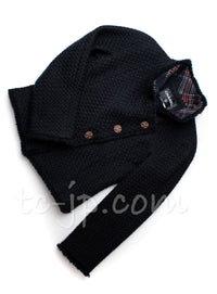 CHANEL 13PF Black Tartan Check Tweed Jacket 34 36 40 シャネル ブラック タータンチェック ツイード ジャケット 即発