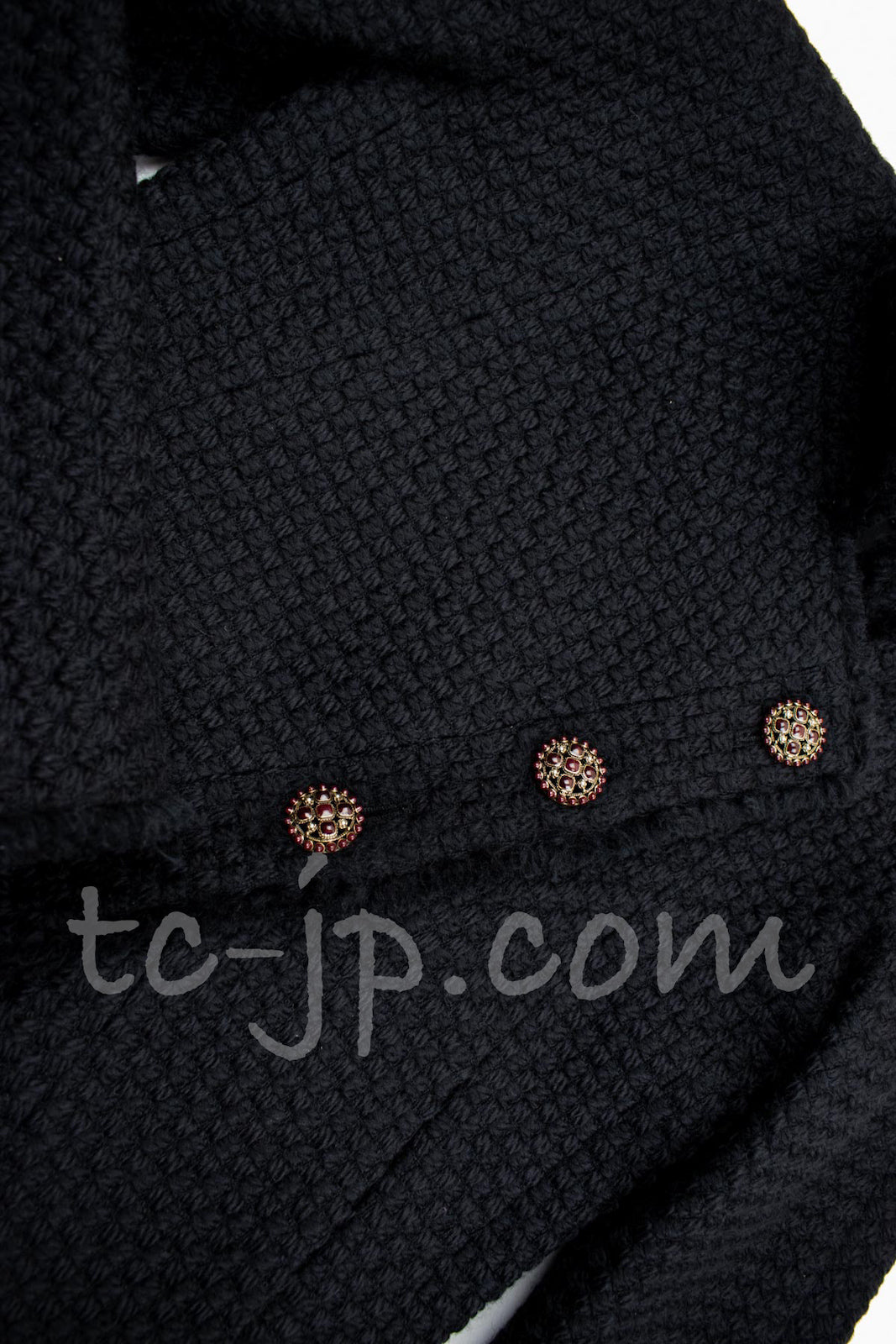 CHANEL 13PF Black Tartan Check Tweed Jacket 34 36 40 シャネル ブラック タータンチェック ツイード ジャケット 即発