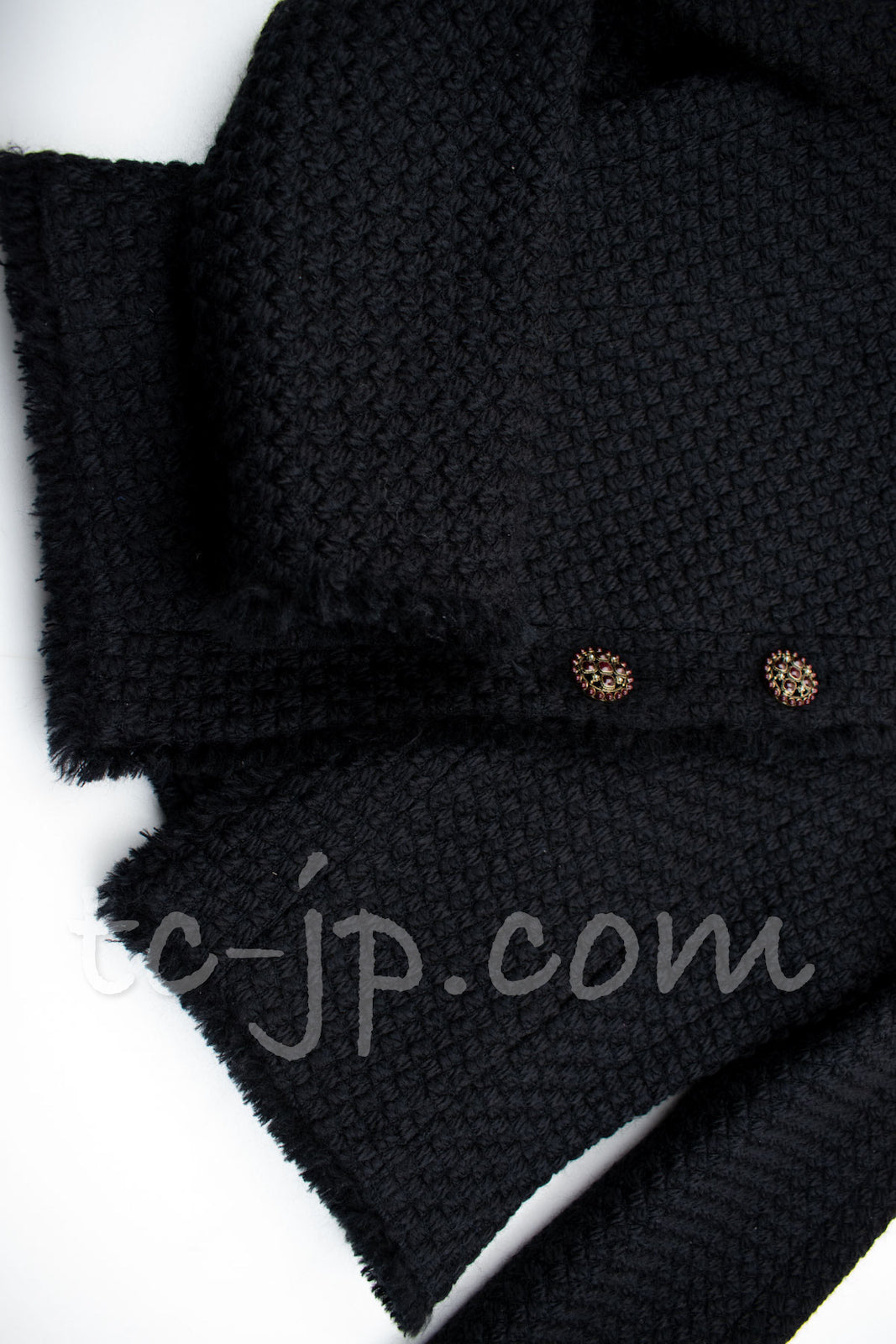 CHANEL 13PF Black Tartan Check Tweed Jacket 34 36 40 シャネル ブラック タータンチェック ツイード ジャケット 即発