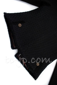 CHANEL 13PF Black Tartan Check Tweed Jacket 34 36 40 シャネル ブラック タータンチェック ツイード ジャケット 即発