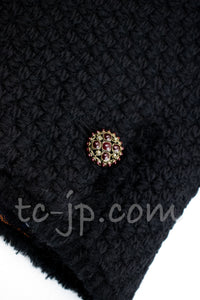CHANEL 13PF Black Tartan Check Tweed Jacket 34 36 40 シャネル ブラック タータンチェック ツイード ジャケット 即発