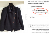 CHANEL 13PF Black Tartan Check Tweed Jacket 34 36 40 シャネル ブラック タータンチェック ツイード ジャケット 即発