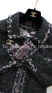CHANEL 05C $6.5K 57Th NY Limited Collection Silk Wool Tweed Jacket 36 38 40 シャネル NY 57番街 限定 シルク ウール フリル ツイード ジャケット 即発