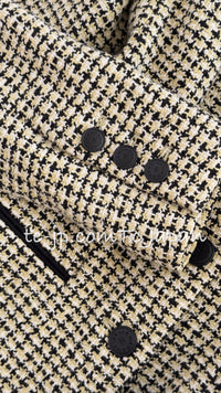 CHANEL 02S Green Black Cotton Tweed Jacket 38 40 シャネル グリーン・ブラック・コットン・ツイード・ジャケット 即発