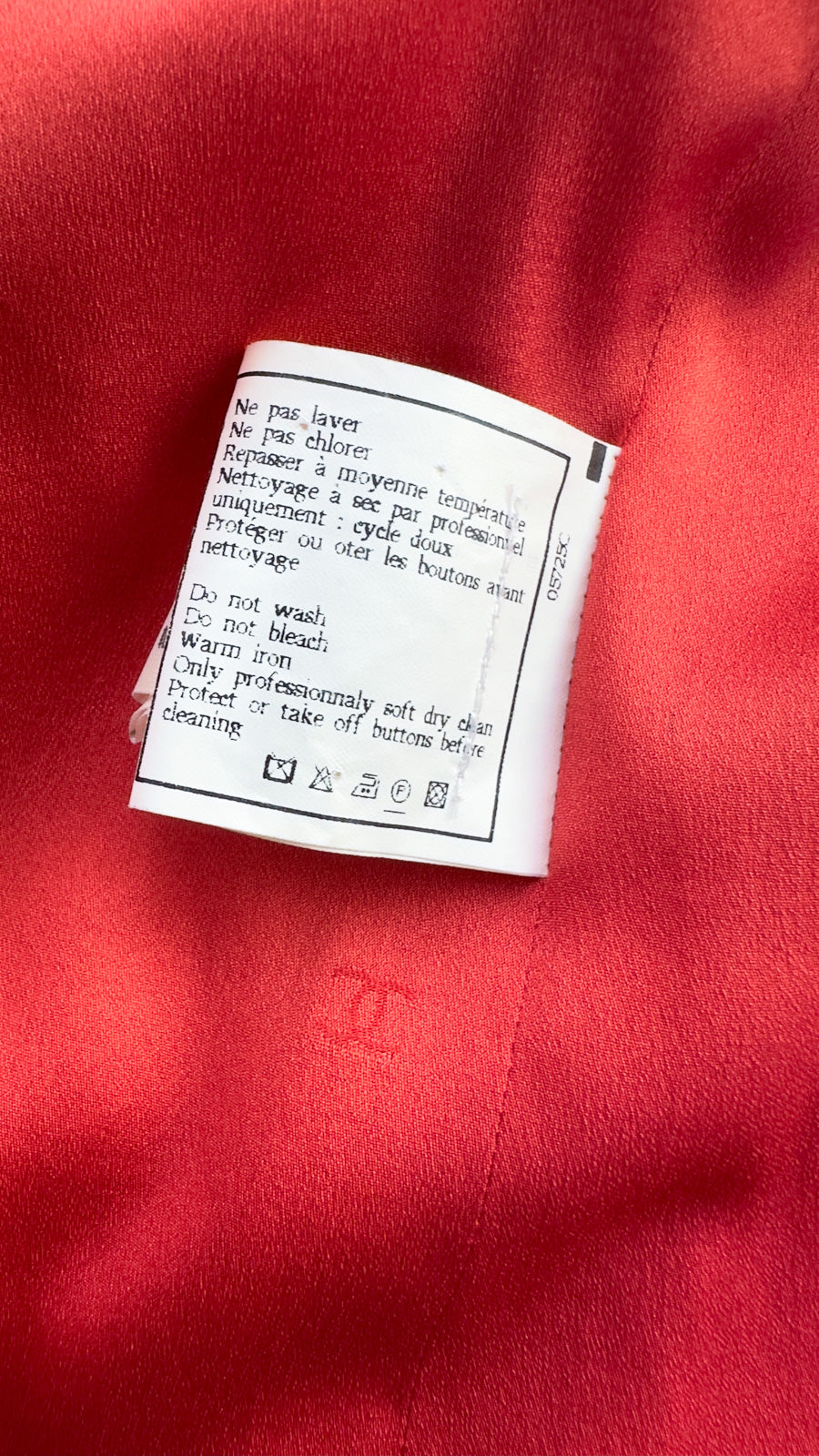 CHANEL 97S Vintage Red White Checked Wool Mohair Tweed Coat Jacket 36 38 シャネル ヴィンテージ レッド ホワイト ウール プードル モヘア ツイード コート ジャケット 即発